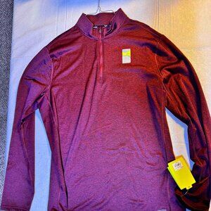 Maroon Tek Gear Dry Tek Active Wear Long Sleeve Shirt